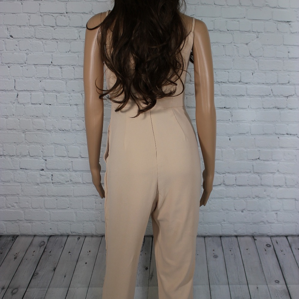 L’Atiste Nude Deep V Sleeveless Jumpsuit - Picture 3 of 3